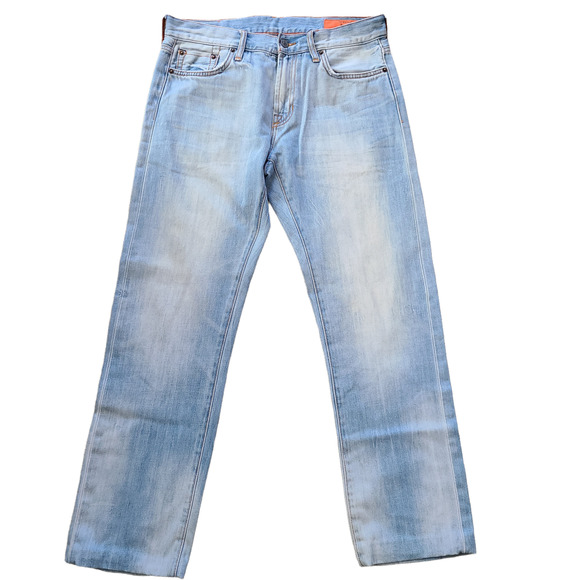 JEAN SHOP Rocker 100% Cotton Light Wash Jeans *ALTERED* JM0002706 Men's 31 x‎ 29 - Picture 1 of 10